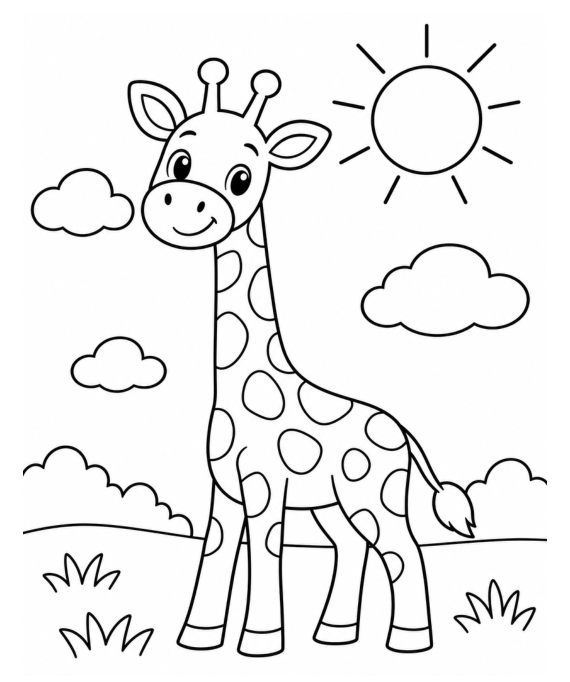 Preview of Easy Animal Coloring Pages for Kids