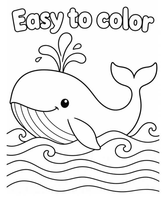 Preview of Easy Animal Coloring Pages for Adults
