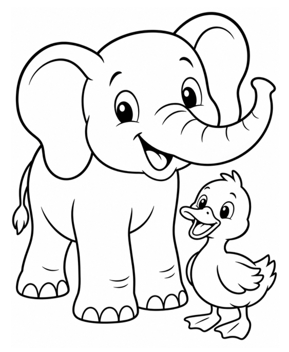 Preview of Animal Coloring Pages for Toddlers
